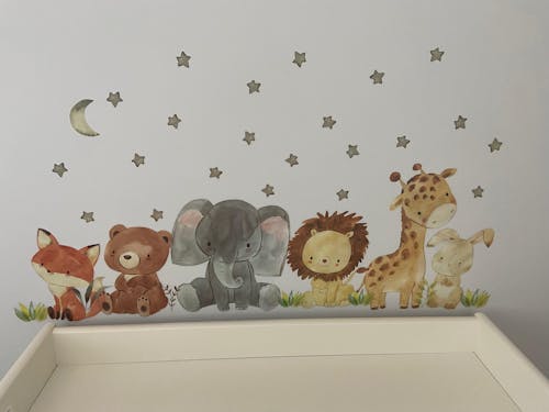 Animal & Stars Nursery Wall Stickers