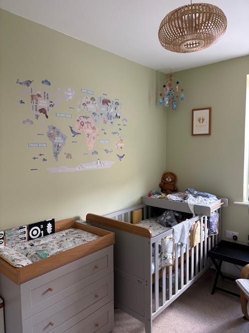 Animal World Map Nursery Wall Sticker