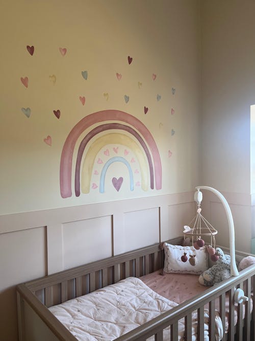 Loving Heart Rainbow Nursery Wall Sticker