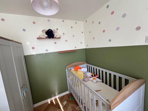 Watercolour Polka Dots Nursery Wall Stickers