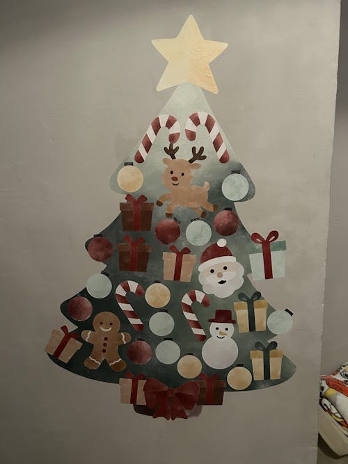 Christmas Tree Wall Sticker Play Set