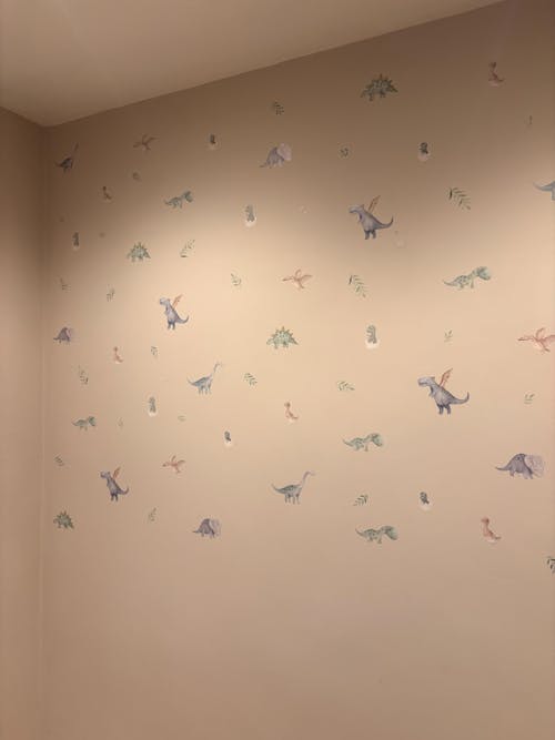 Watercolour Dinosaur Nursery Wall Stickers