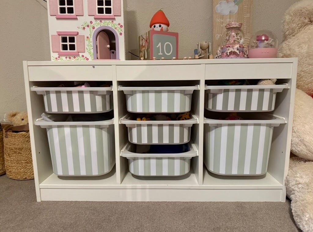 Striped Stickers For Ikea Trofast Drawers