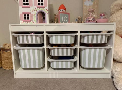 Striped Stickers For Ikea Trofast Drawers