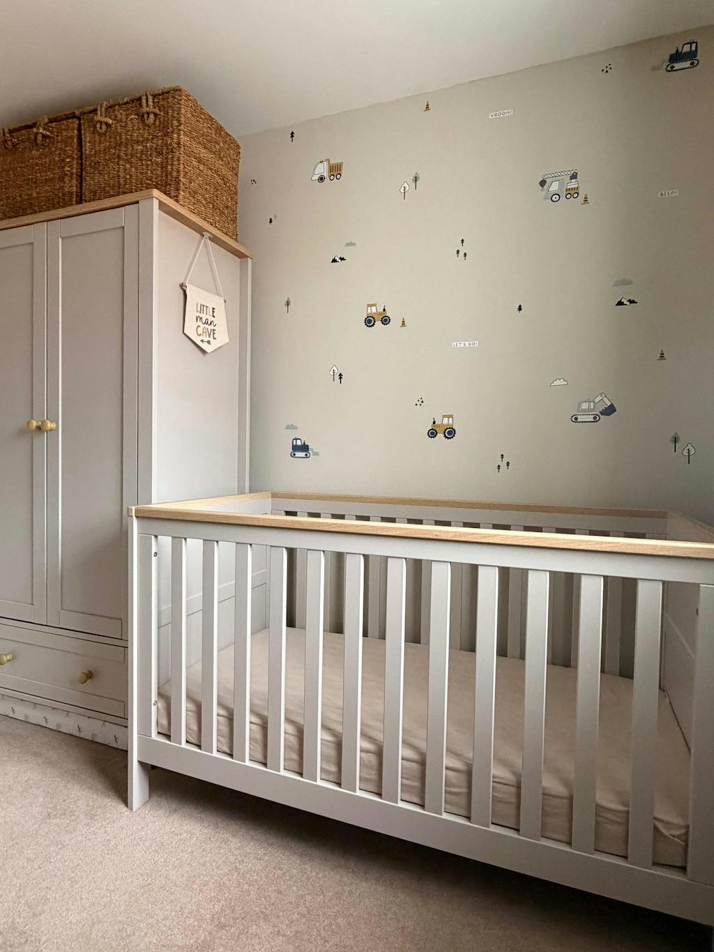 Truck, Tractor and Digger Nursery Wall Stickers