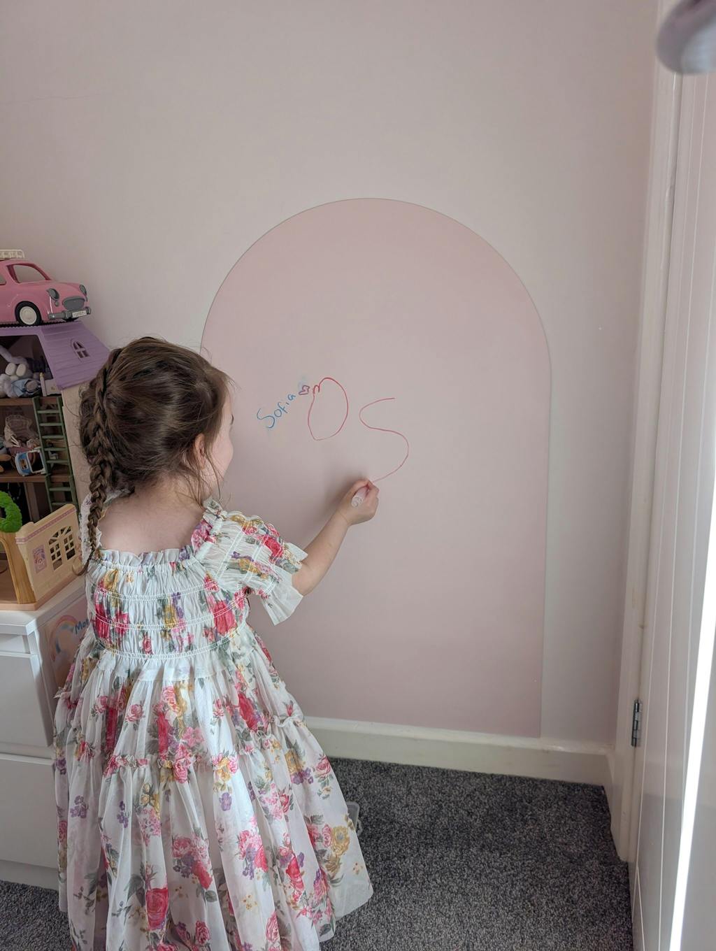 Removable Magnetic Arch Chalk Board Wall Sticker