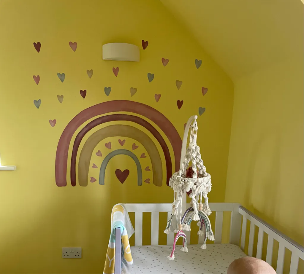 Loving Heart Rainbow Nursery Wall Sticker