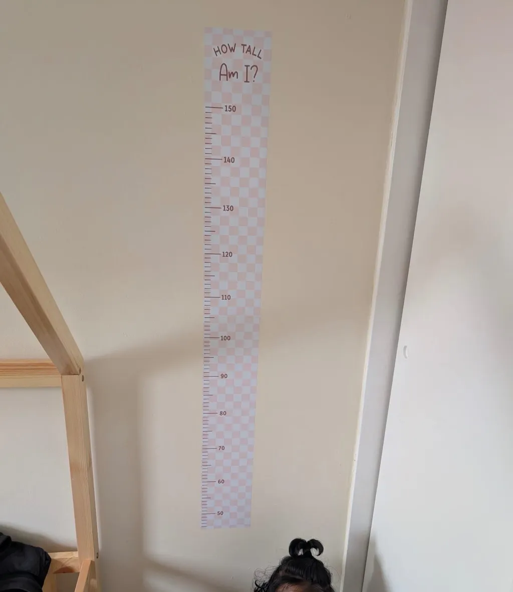 Check Kids Height Chart Wall Sticker