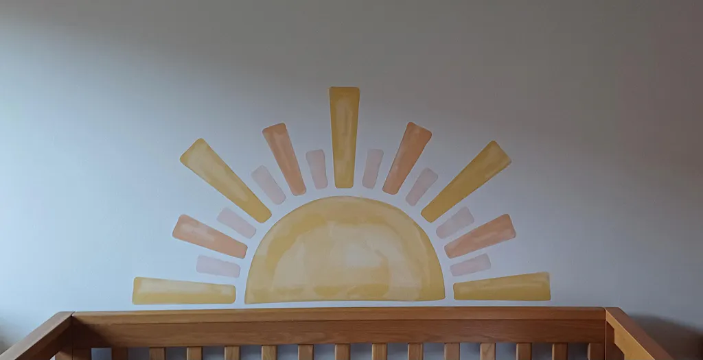 Boho Sun Nursery Wall Sticker
