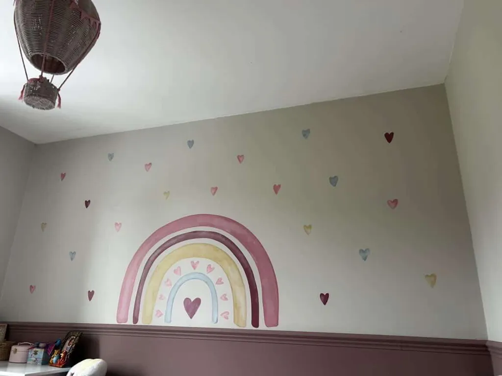 Loving Heart Rainbow Nursery Wall Sticker