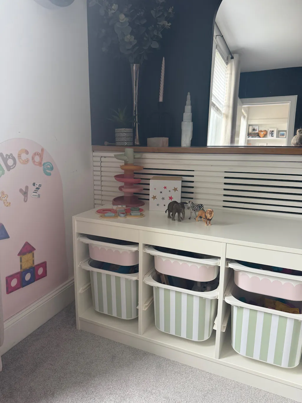 Striped Stickers For Ikea Trofast Drawers