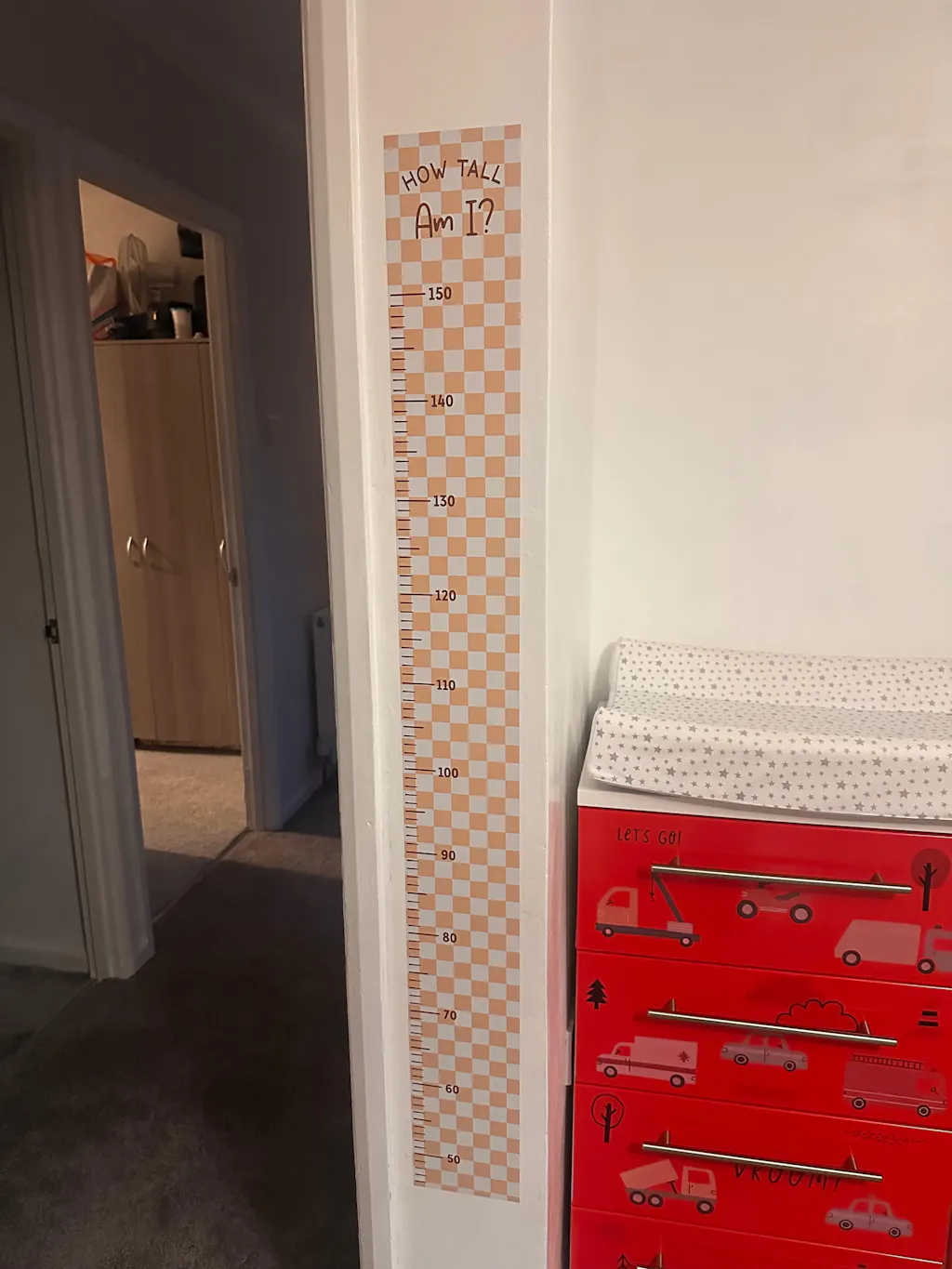 Check Kids Height Chart Wall Sticker