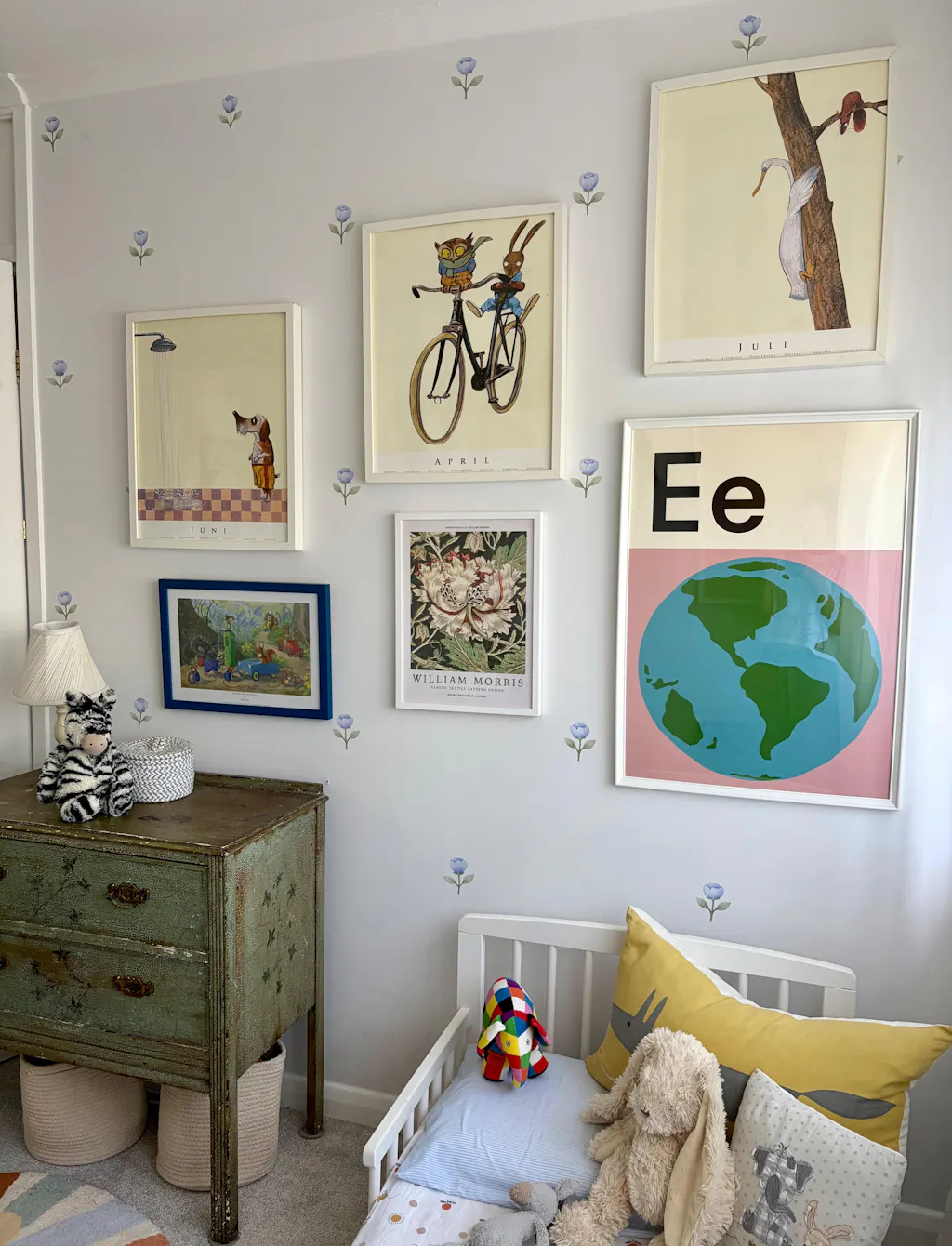 Bluebell Bloom Nursery Wall Stickers