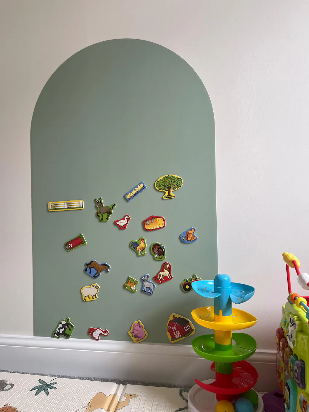 Removable Magnetic Arch Chalk Board Wall Sticker