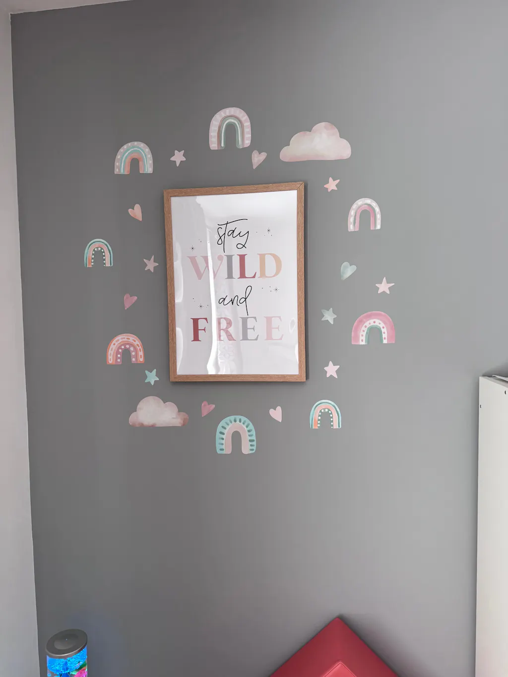 Rainbow & Clouds Nursery Wall Sticker