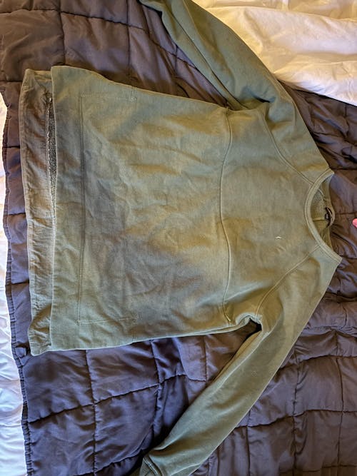 Yoga Nursing Tunic Sweatshirt- Fern Green