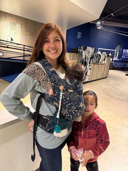 Oversized Chevron Nursing Sweatshirt- Cheetah Sage