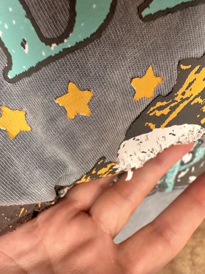 Oversized Free Bird Graphic Nursing Tee- Stonewash Gray 2.0