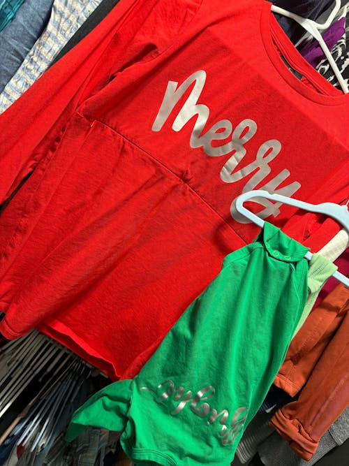 "Merry" & "Bright" Mom and Baby Shirt Bundle