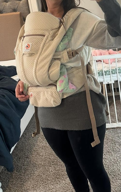 Fuzzy Nursing Sweater - Colorblock Gray 2.0