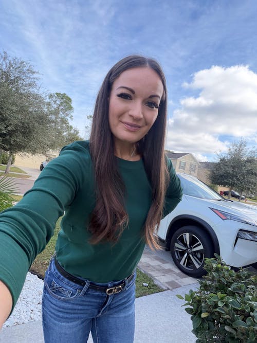 Long Sleeve Nursing Tunic Top - Pine Green