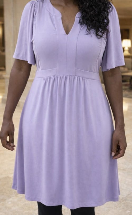 Holy Grail Nursing Dress - Short Sleeve - Lilac