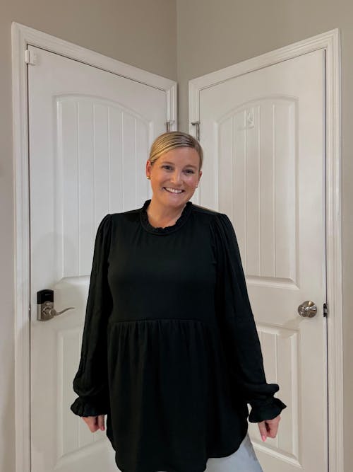 Babydoll Tunic Nursing Sweater- Deep Green