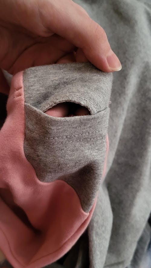 Nursing Sweatshirt Pullover - Colorblock Pink/Gray