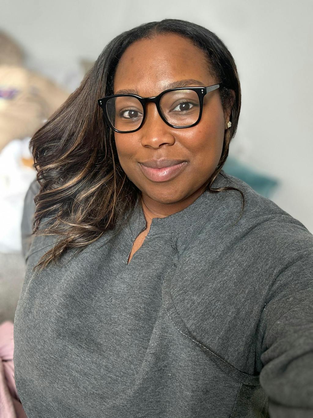 SUPER Oversized Nursing Crewneck Sweatshirt - Graphite Gray