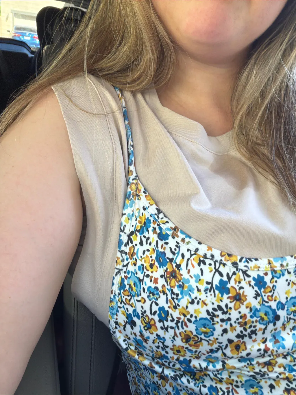 FINAL SALE Cap Sleeve Nursing Top - Tan