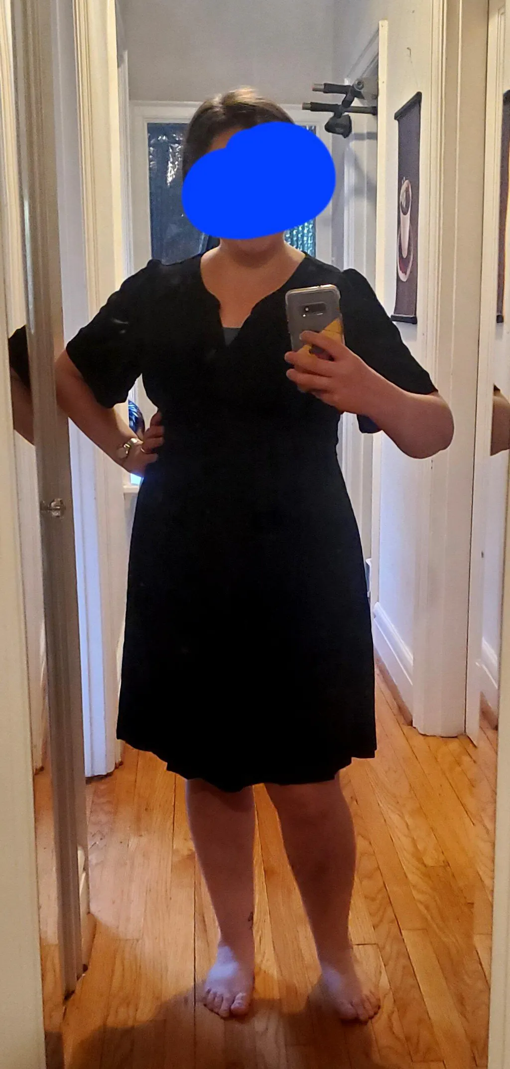 Holy Grail Nursing Dress - Short Sleeve - Black