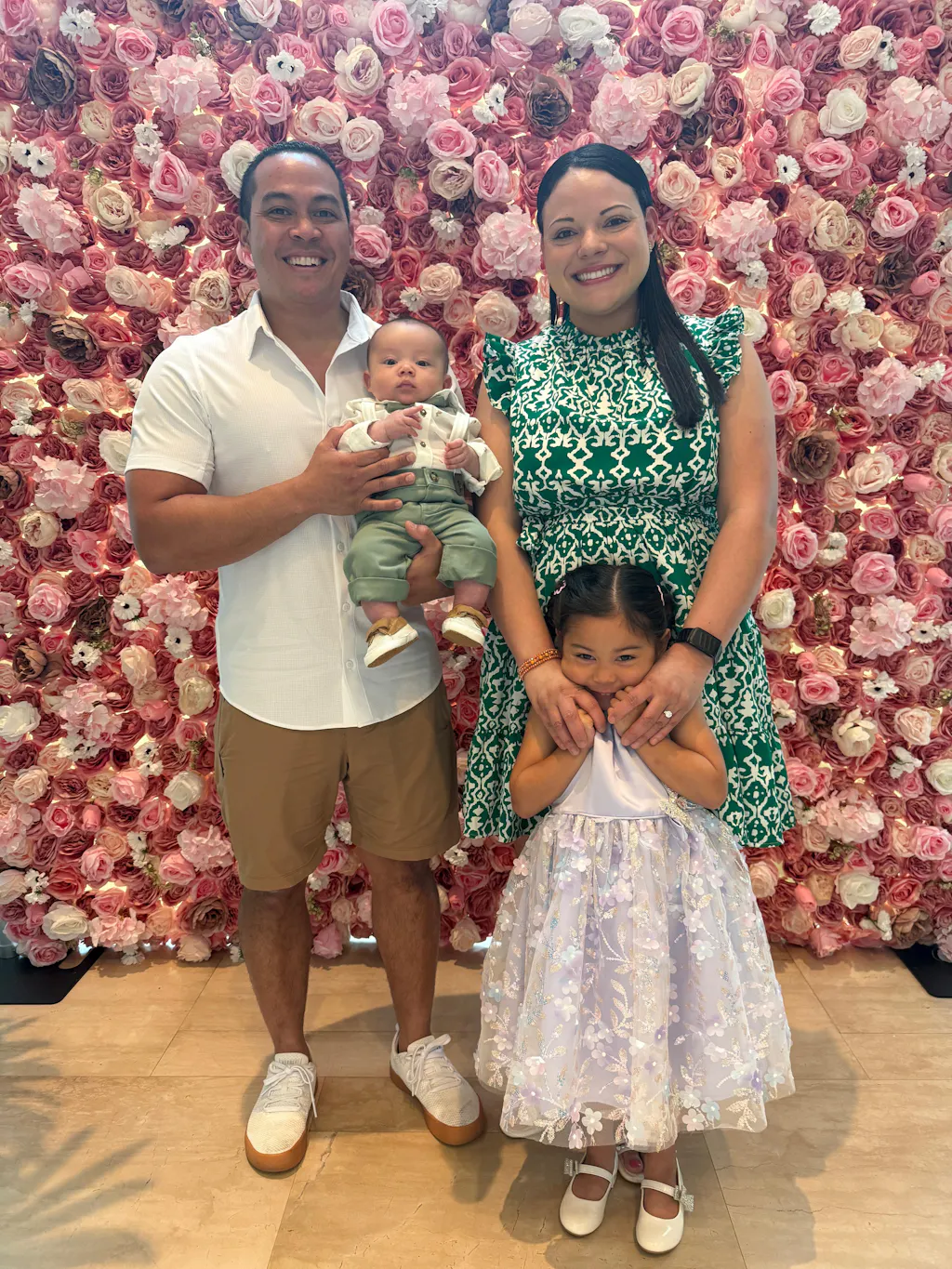 Belted Print Nursing Dress- Green 2.0