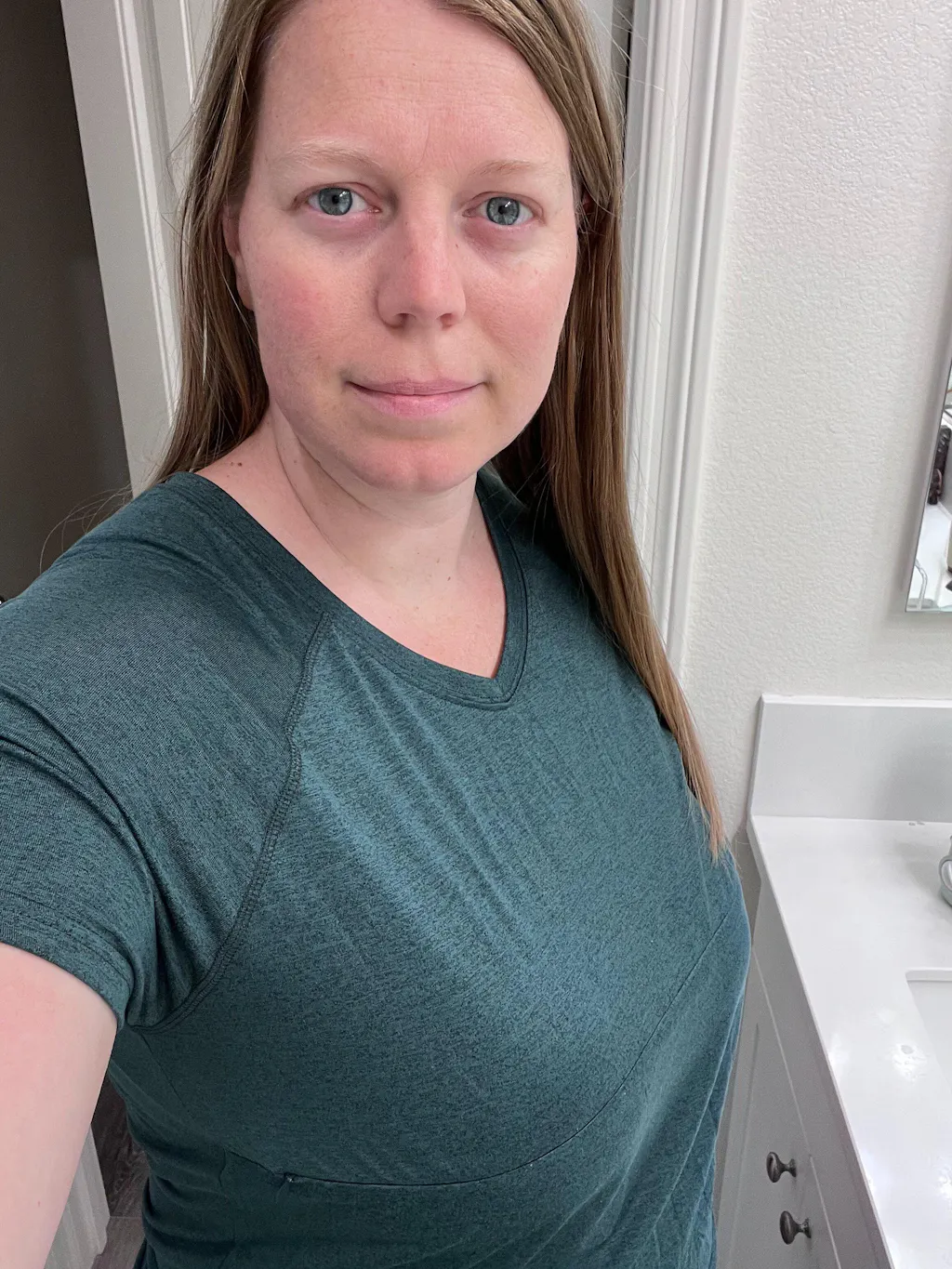 Nursing Workout T-Shirt 2.0 - Deep Sea