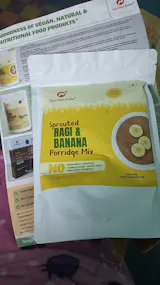 Sprouted Ragi and Banana Porridge Mix | Pack of 200g