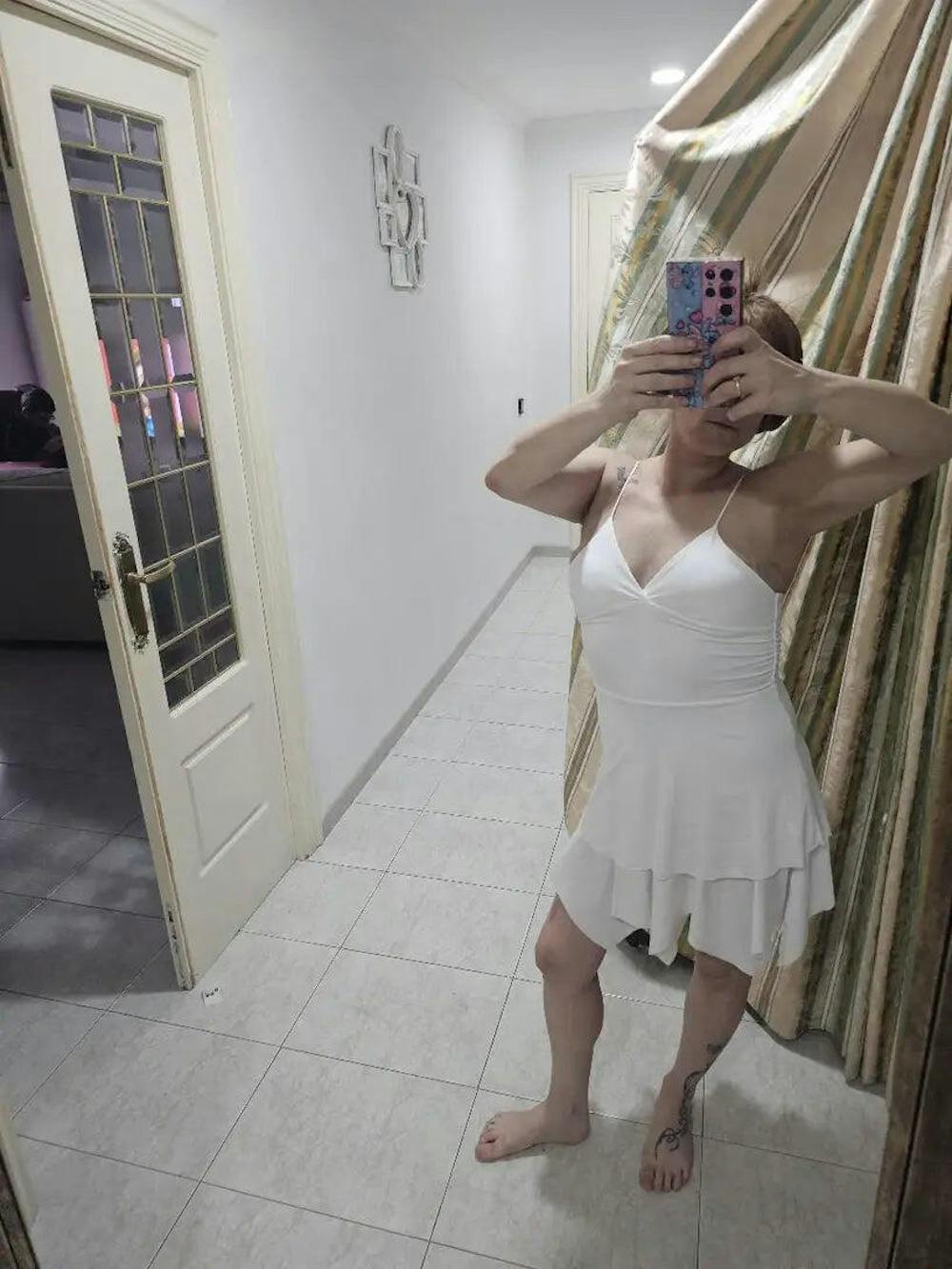 Pure Color Halter Backless Sleeveless Dress