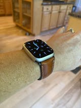 Genuine Leather Burnished Tan Band for Apple Watch – O2Leather