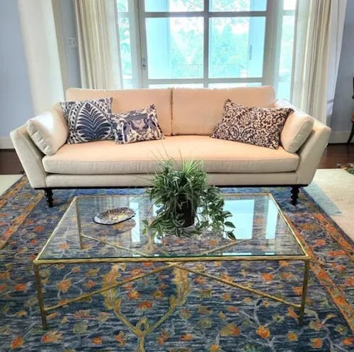 Thaddeus Glass Rectangular Coffee Table