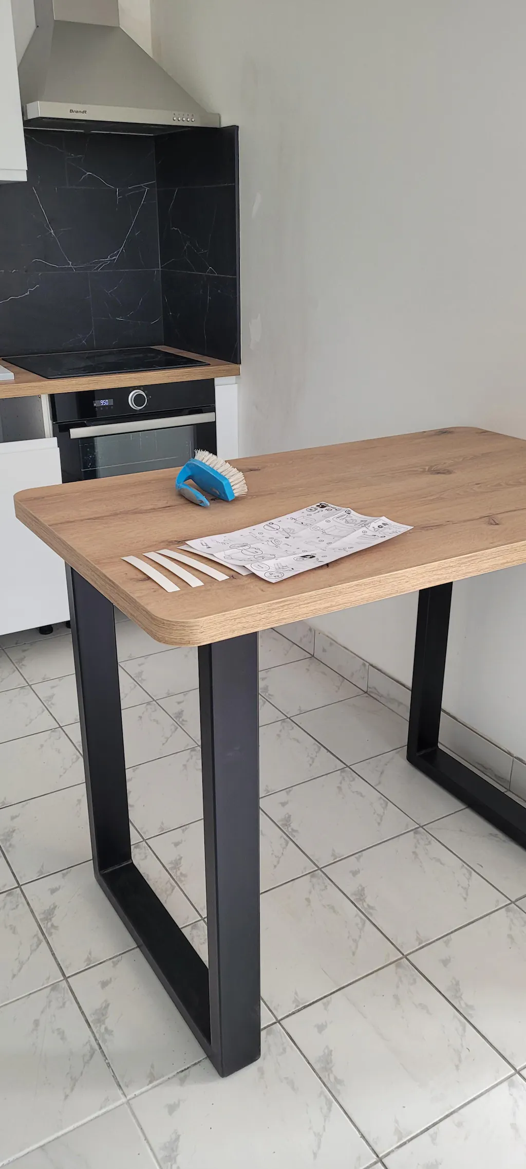 BRECH - Pied de table haute rectangulaire