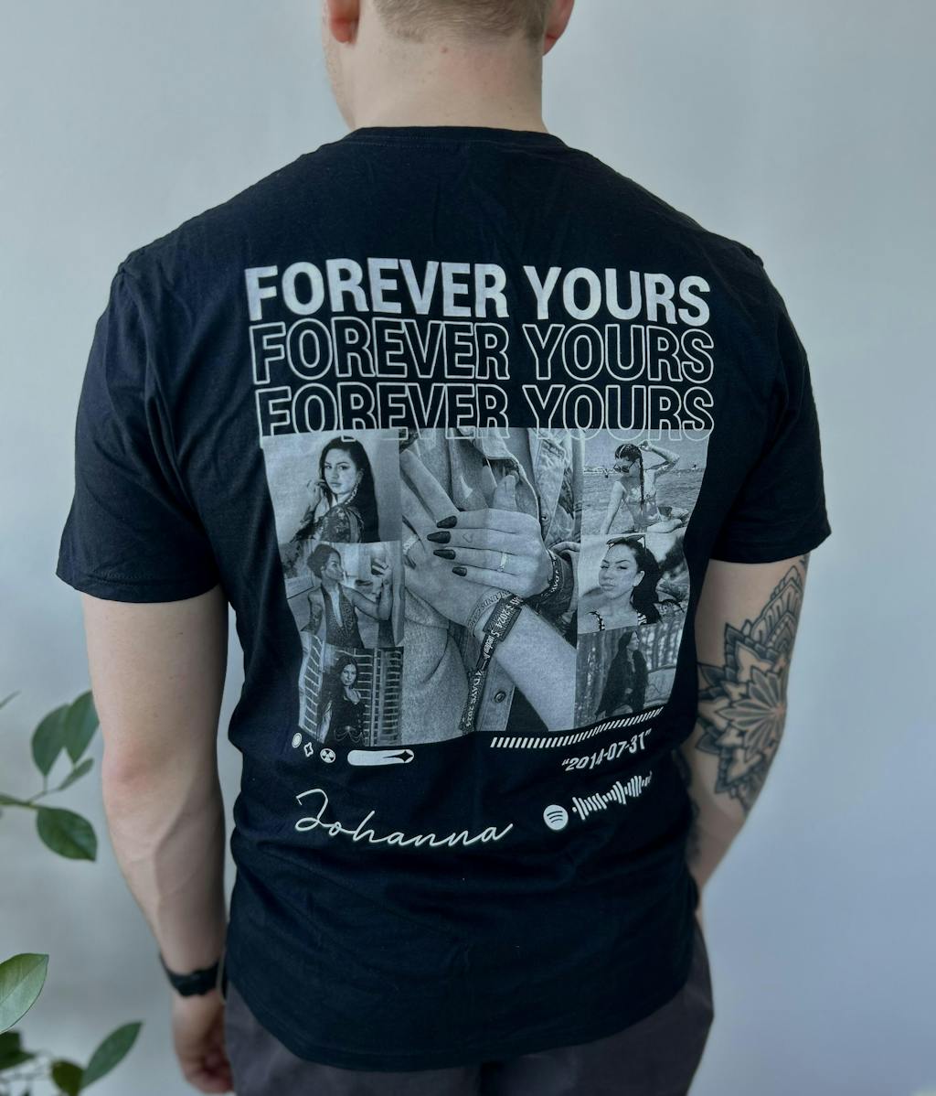 LOVER - Personlig tröja med egna bilder ryggtryck - Vi designar åt dig