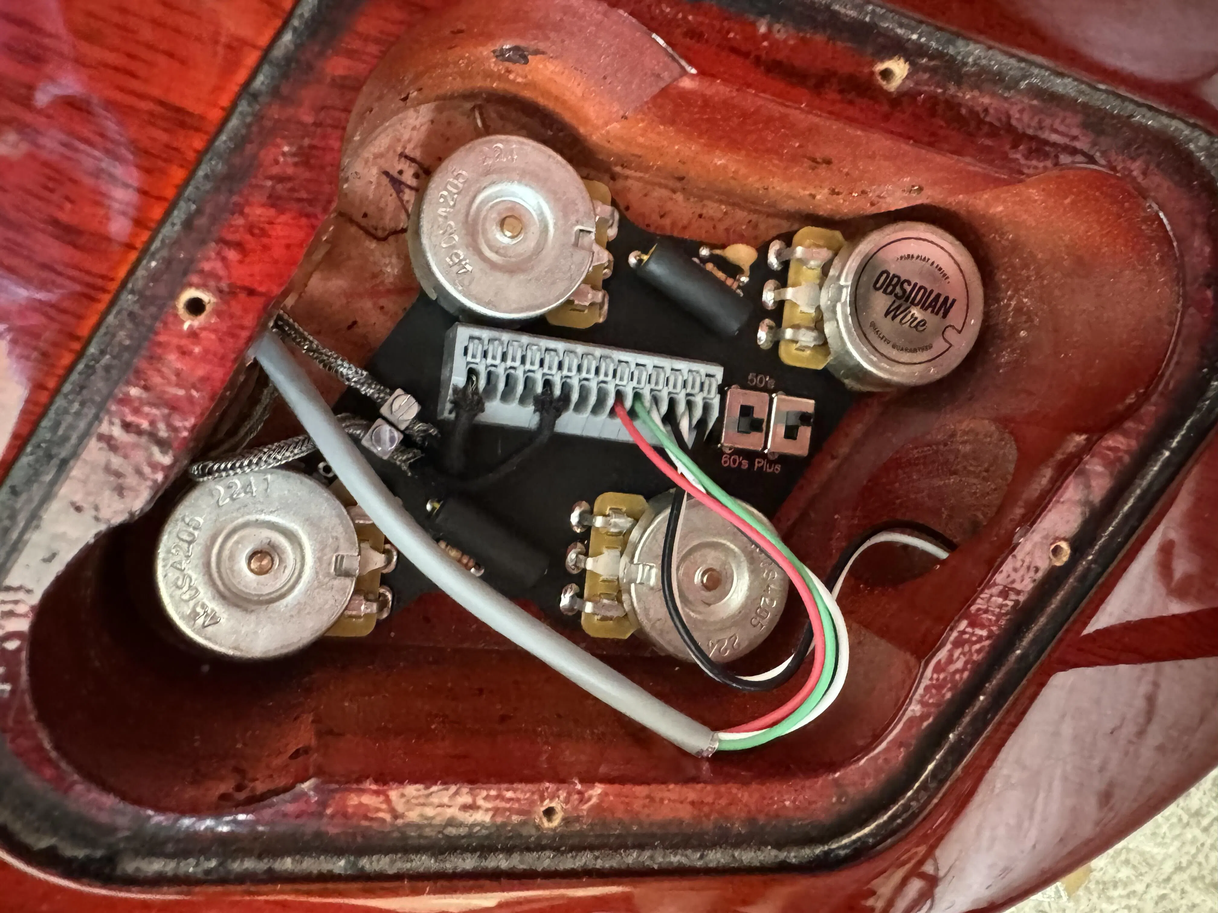 MKII Wiring Harness for Les Paul® (50s & 60s)| ObsidianWire