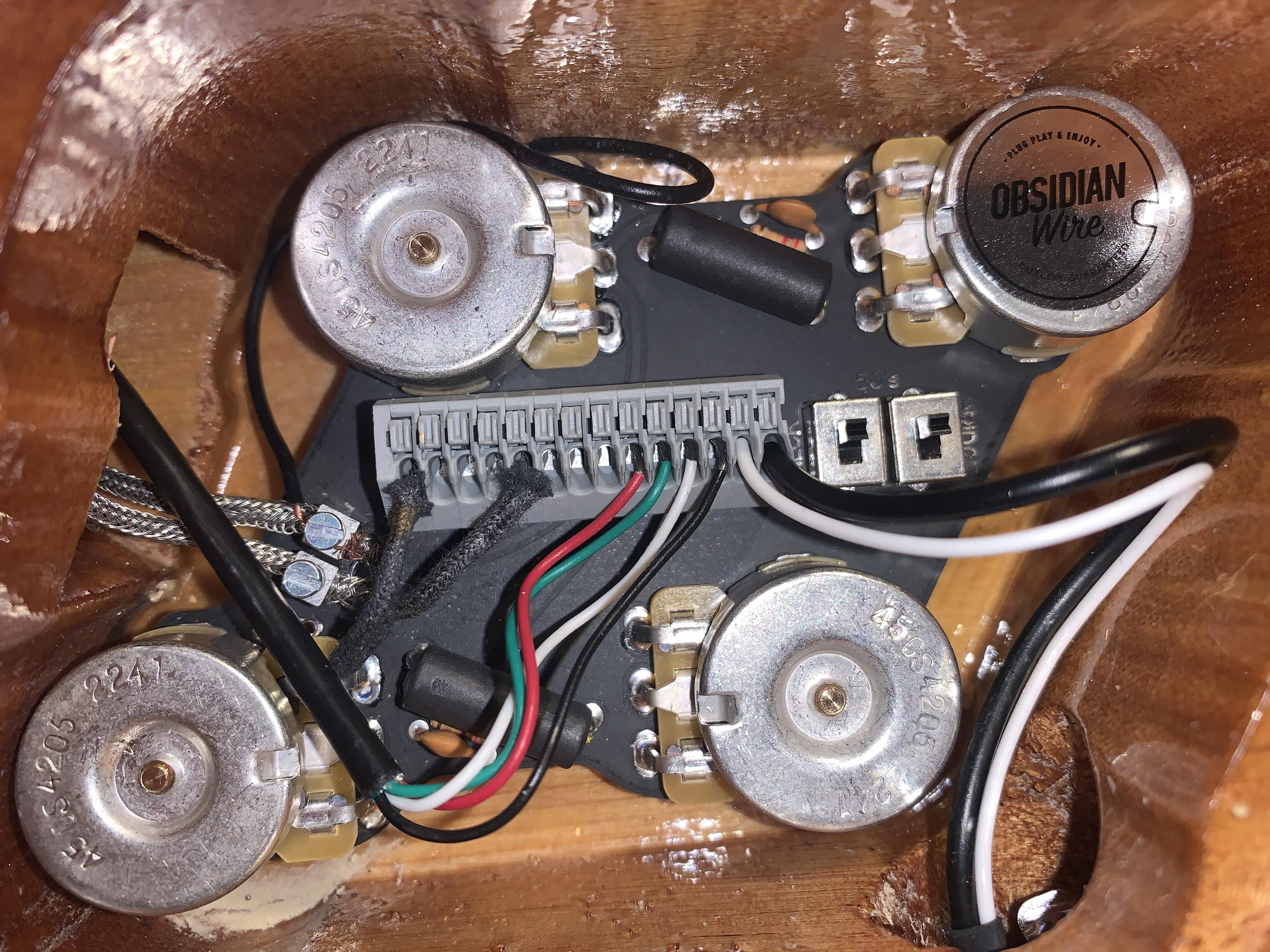 MKII Wiring Harness for Les Paul® (50s & 60s)| ObsidianWire