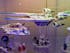 Display stand angled for Lego 75399 Rebel U-Wing Fighter + minifigures slots (A1116)