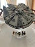 Display stand angled 36° for Lego 75257-4504 Millennium Falcon + minifigures slots (A1056)