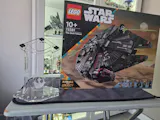Display stand angled 36° for Lego 75389 Dark Falcon + minifigures slots (A1103)