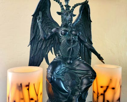 Large Baphomet Statue, Altar Statue, Devil Statue, Occult Items - Oddities  For Sale has unique