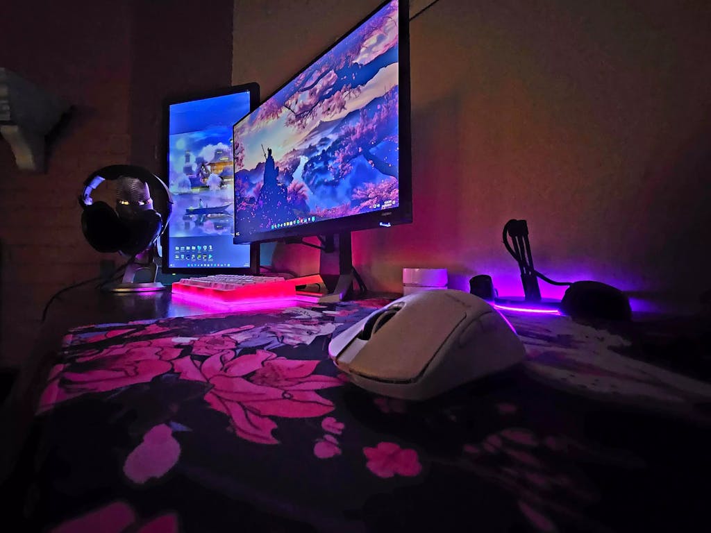 AzpectCustomz Sakura Wolf Infinity XL Hybrid Mousepad - 19