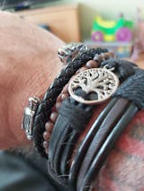 Viking - Arm Odin\'s Bracelet Viking - Ring Steel Jewelry Stainless Treasures
