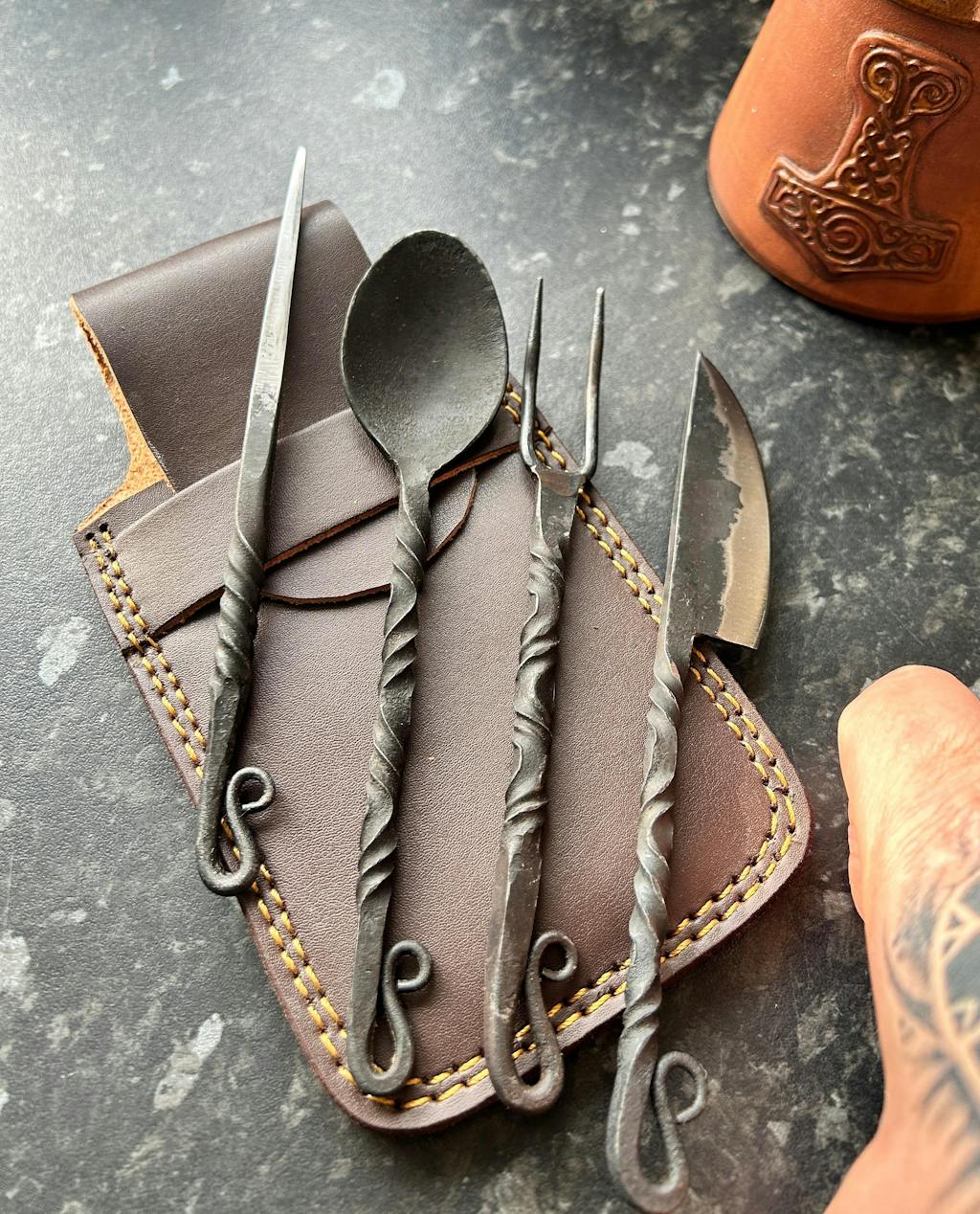 Forged Norse Cutlery Set
