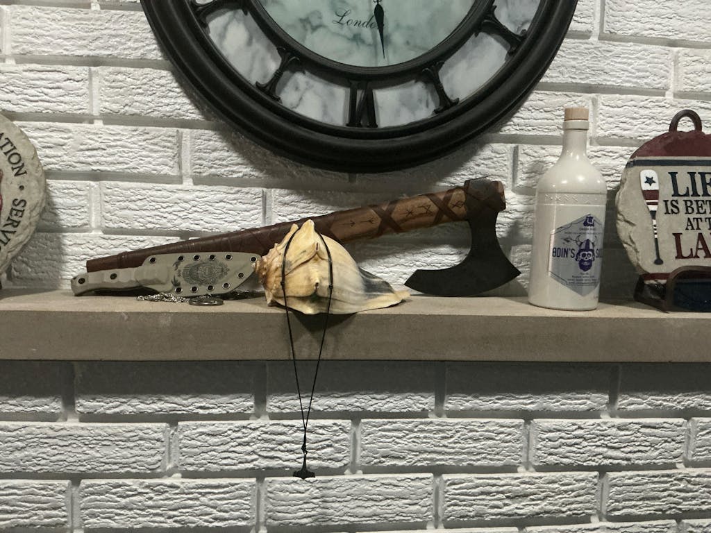 Viking Axe with Engraved Runes