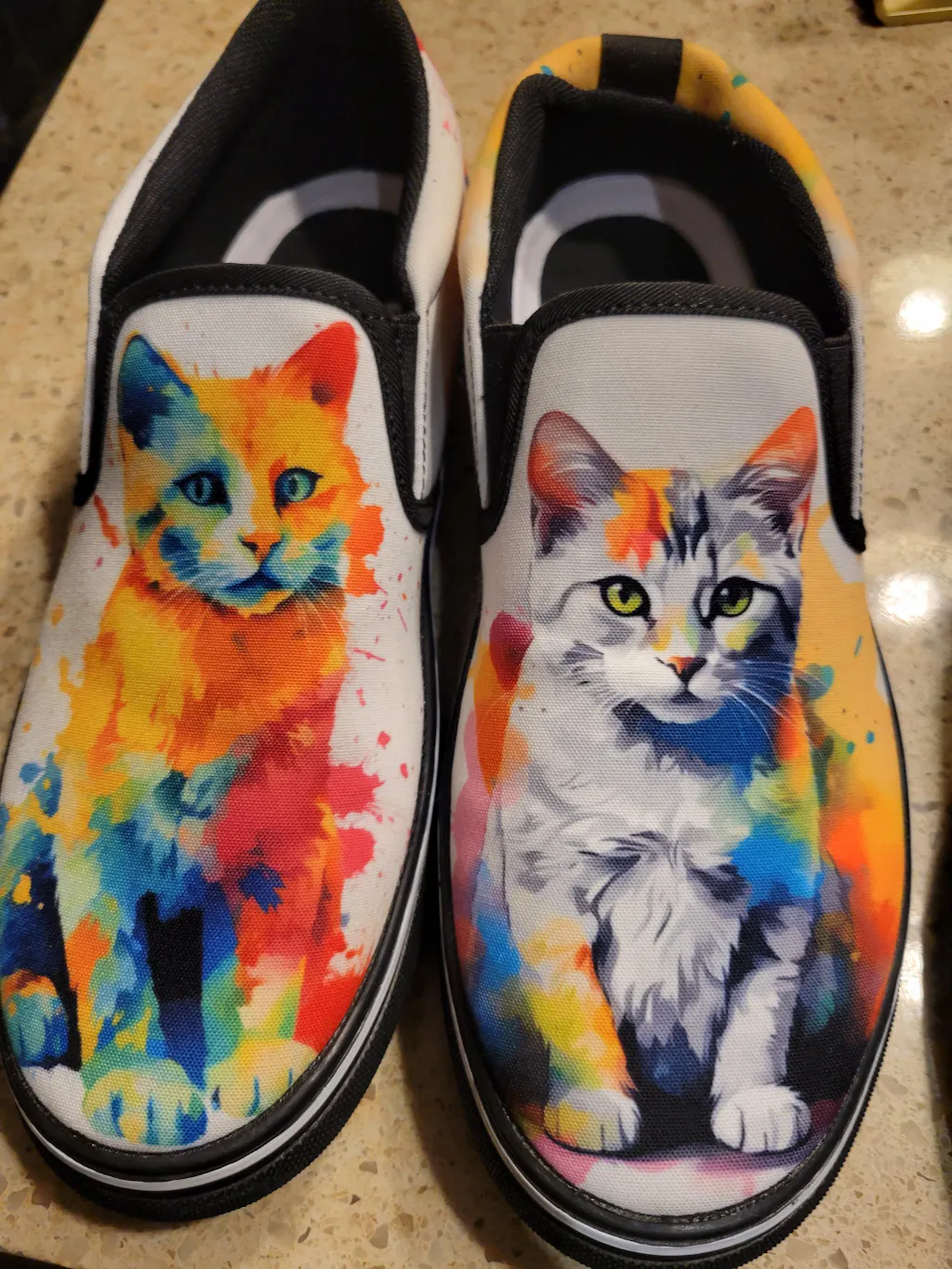 Lace Up Leopard Slip-Ons